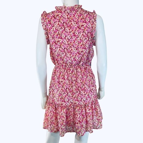 Gypsies & Moondust Floral Mini Dress Cottagecore Summer Sleeveless Womens Pink - Picture 7 of 12